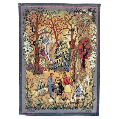 Modern French Aubusson Tapestry Guy Laval from Bobyrugs, 1930s-YMM-1799917