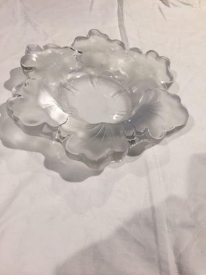 Modern French Flower Centerpiece in Lalique, 1980-HQI-1337622