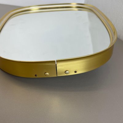 Modern German Brass Table Mirror from United Workshops Munich, 1950s-QZ-1092977