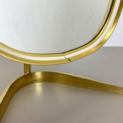 Modern German Brass Table Mirror from United Workshops Munich, 1950s-QZ-1092977