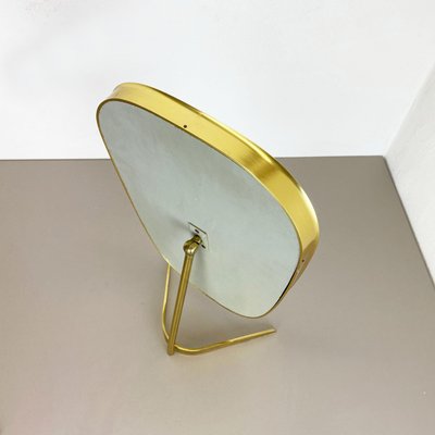 Modern German Brass Table Mirror from United Workshops Munich, 1950s-QZ-1092977