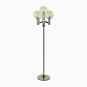 Modern German Floor Lamp in Brass and Chrome Plating from Kaiser Idell, 1970s-FUP-1412011