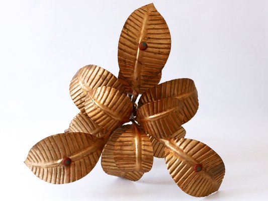 Modern German Palm Leaves Coffee Table by Hans Kögl, 1970s-WPT-1336540