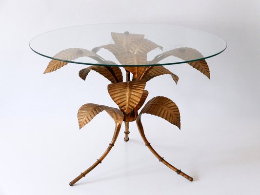 Modern German Palm Leaves Coffee Table by Hans Kögl, 1970s-WPT-1336540