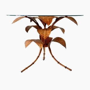 Modern German Palm Leaves Coffee Table by Hans Kögl, 1970s-WPT-1336540