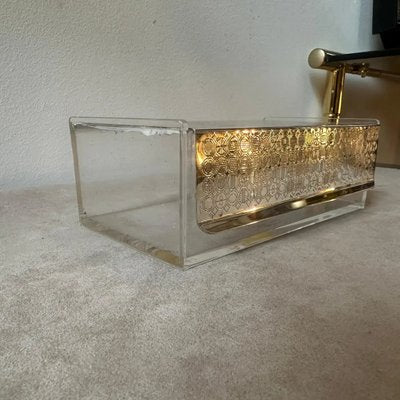 Modern German Rectangular Silver Plated and Acrylic Glass Vanity Box from WMF, 1980s-NMK-2021728