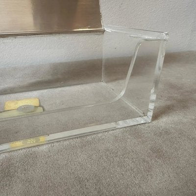 Modern German Rectangular Silver Plated and Acrylic Glass Vanity Box from WMF, 1980s-NMK-2021728