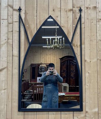 Modern Gothic Style Mirror in Metal Work-QYF-1768830