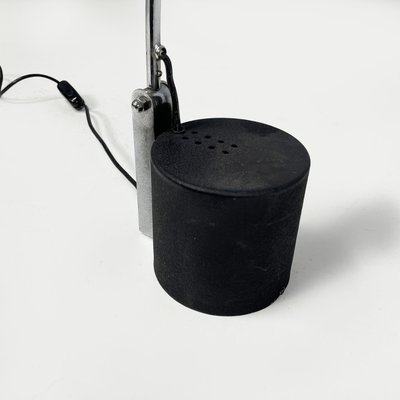 Modern Italian Adjustable Table Lamp in Black Metal, 1980s-GDD-1803444