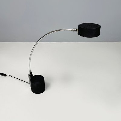 Modern Italian Adjustable Table Lamp in Black Metal, 1980s-GDD-1803444