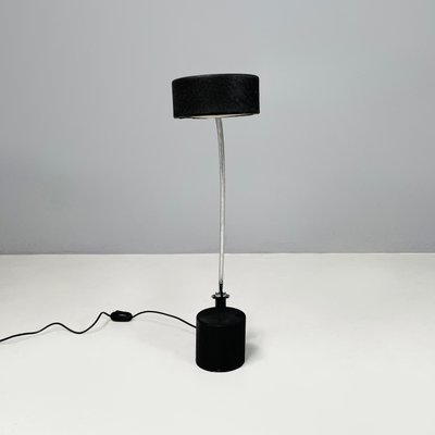 Modern Italian Adjustable Table Lamp in Black Metal, 1980s-GDD-1803444