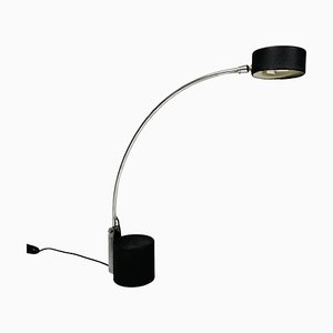 Modern Italian Adjustable Table Lamp in Black Metal, 1980s-GDD-1803444