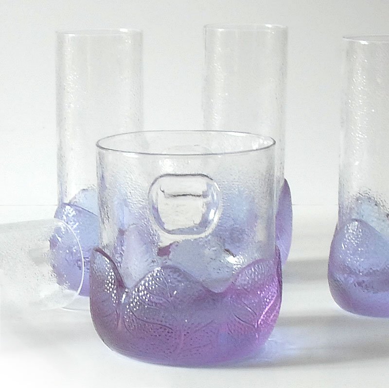 Modern Italian Alexandrite Drink Set, 1970s, Set of 7