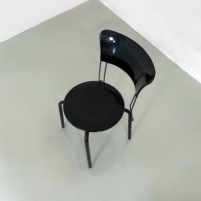 Modern Italian Black Metal Ibisco Chair by Raimondi for Molteni & Consonni, 1980s-GDD-1446858