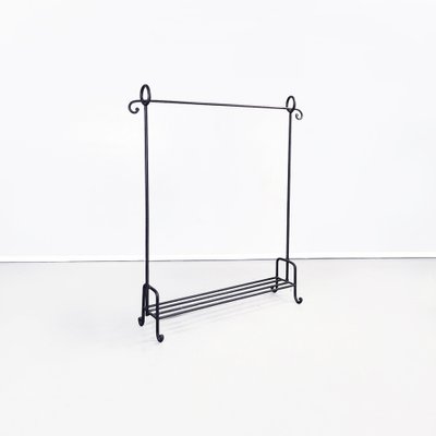 Modern Italian Black Metal Tubular Coat Stand, 1990s-GDD-1404504