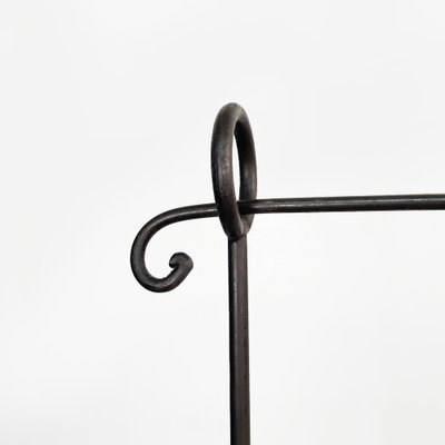 Modern Italian Black Metal Tubular Coat Stand, 1990s-GDD-1404504