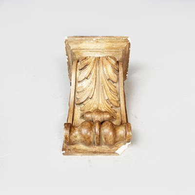 Modern Italian Brown Plaster Capitals, 1990s, Set of 2-GDD-1361663