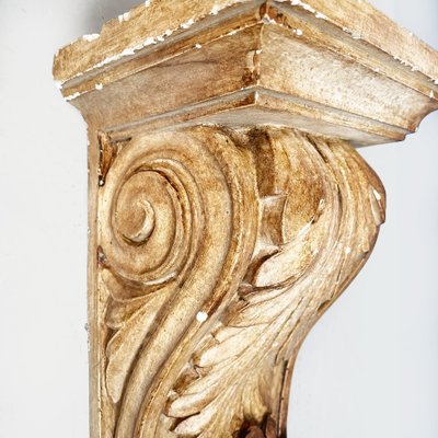 Modern Italian Brown Plaster Capitals, 1990s, Set of 2-GDD-1361663