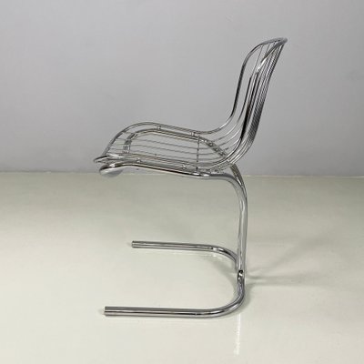 Modern Italian Chair in Metal Tubing and Rods, 1970s-GDD-2041607