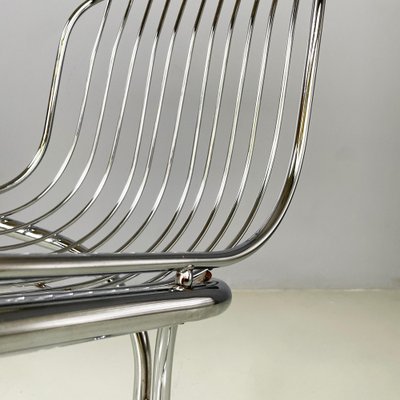 Modern Italian Chair in Metal Tubing and Rods, 1970s-GDD-2041607