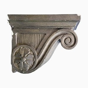 Modern Italian Grey Plaster Capital, 1990s-GDD-1361662