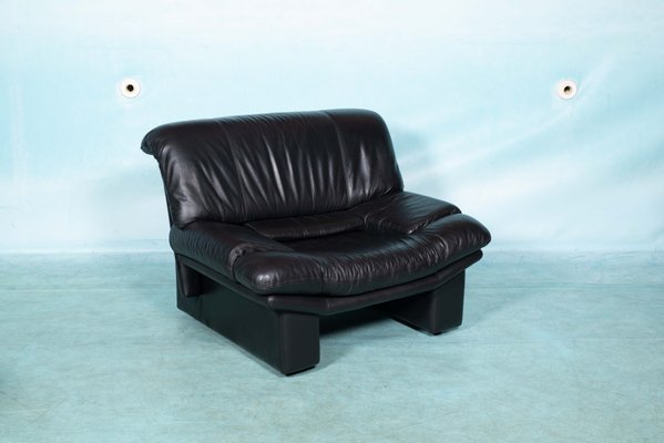 Modern Italian Leather Lounge Chair-HGA-1229124