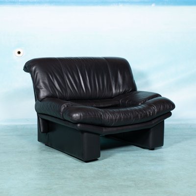 Modern Italian Leather Lounge Chair-HGA-1229124