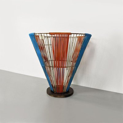 Modern Italian Metal and Colored Plastic Umbrella Stand, 1980s-GDD-1743389