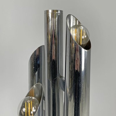 Modern Italian Space Age Floor Lamp in Chromed Metal, 1970s-GDD-1807495