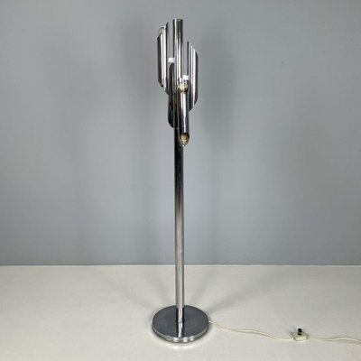 Modern Italian Space Age Floor Lamp in Chromed Metal, 1970s-GDD-1807495