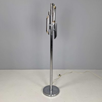 Modern Italian Space Age Floor Lamp in Chromed Metal, 1970s-GDD-1807495