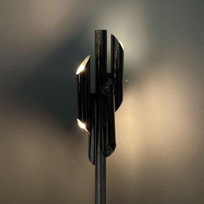 Modern Italian Space Age Floor Lamp in Chromed Metal, 1970s-GDD-1807495