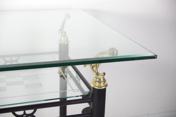 Modern Italian Style Glass Table, 1980s-IND-911625