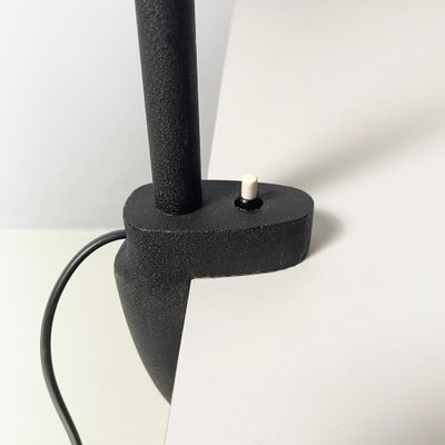 Modern Italian Table Lamp with Clamp in Black Metal and Brass, 1970s-GDD-2041601