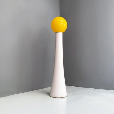 Modern Italian Yellow Glass Floor Lamp by Annig Sarian for Kartell, 1970s-GDD-1351667