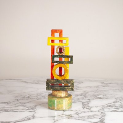 Modern Marble Totem Sculpture, 1970s-JQO-1821108