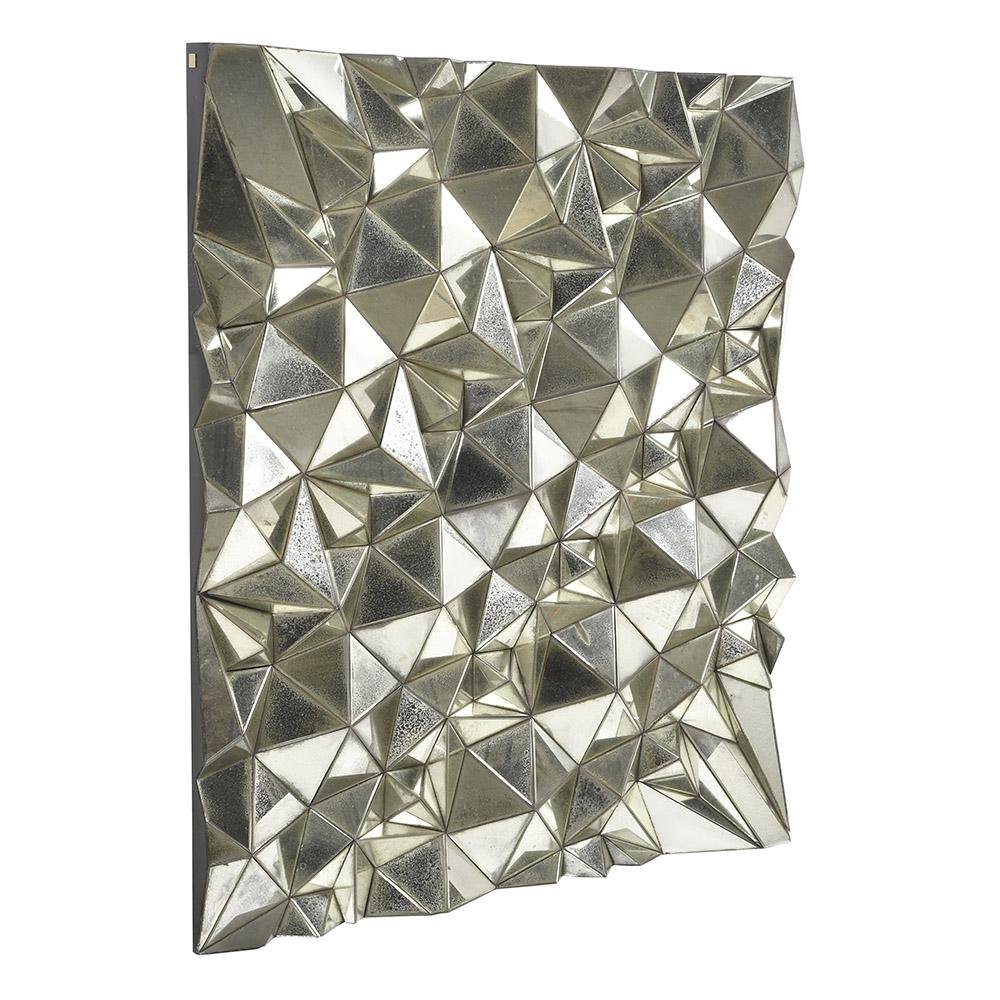 Modern Mirror with Triangular Facets