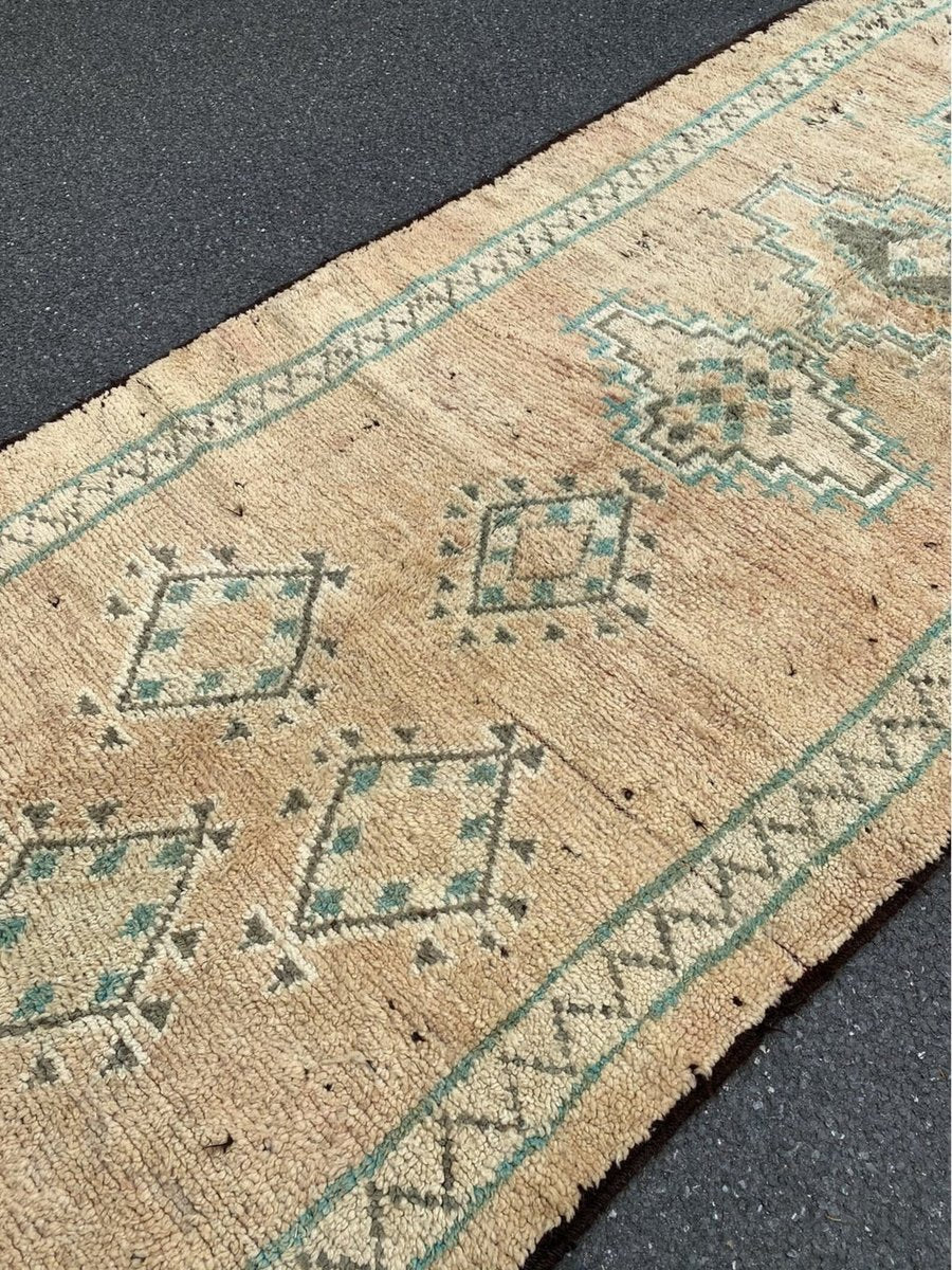 Modern Moroccan Hand-Knotted Berber Wool Rug