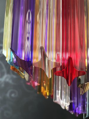 Modern Multicolored Prism Quadriedri Glass Chandelier, 1980s-FHZ-1240220