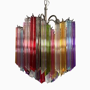 Modern Multicolored Prism Quadriedri Glass Chandelier, 1980s-FHZ-1240220