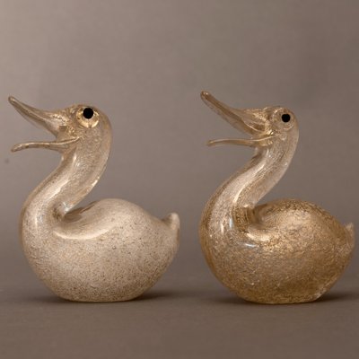 Modern Murano Glass Sculptures from Archimede Seguso, Set of 2-MAX-1259728