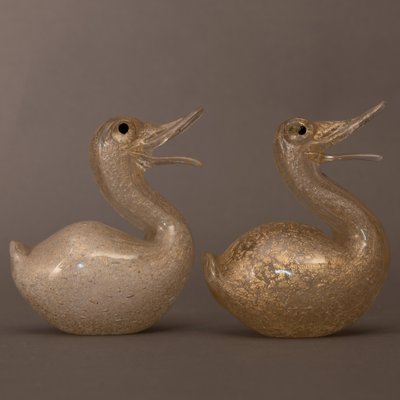 Modern Murano Glass Sculptures from Archimede Seguso, Set of 2-MAX-1259728