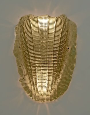 Modern Murano Glass Shell Wall Lamp, 1990s-FER-1822525