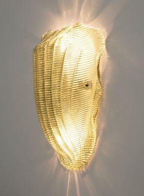 Modern Murano Glass Shell Wall Lamp, 1990s-FER-1822525