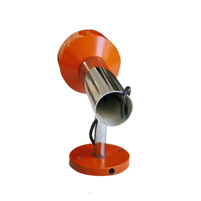 Modern Orange Chrome Sconces from Stilnovo, Italy, 1970s, Set of 2-UZ-1346515