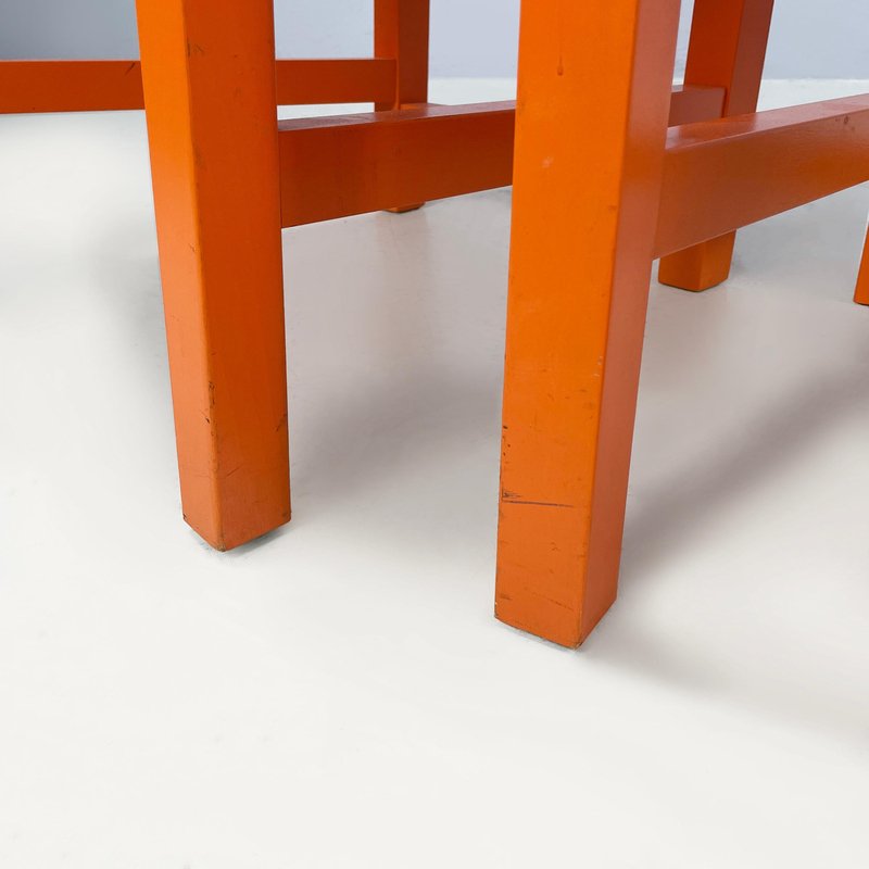 Modern Orange Lacquered Wooden Chairs attributed to Moooi, Netherlands, 2000s, Set of 2