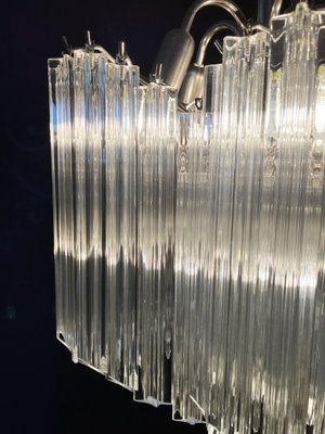 Modern Quadriedri Glass Chandelier, 1980s-FHZ-1250224