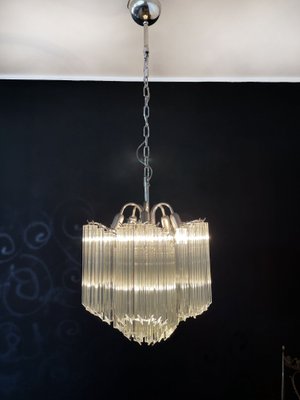 Modern Quadriedri Glass Chandelier, 1980s-FHZ-1250224