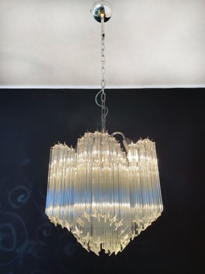 Modern Quadriedri Glass Chandelier, 1980s-FHZ-1250224