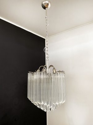 Modern Quadriedri Glass Chandelier, 1980s-FHZ-1250224